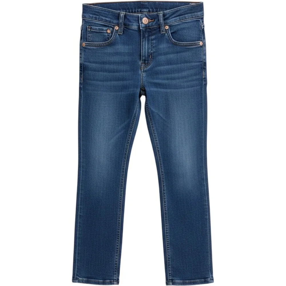 Levi Strauss 511 Slim Jeans Girls 10 Regular‎ W25 L26 Medium Wash Blue Denim
